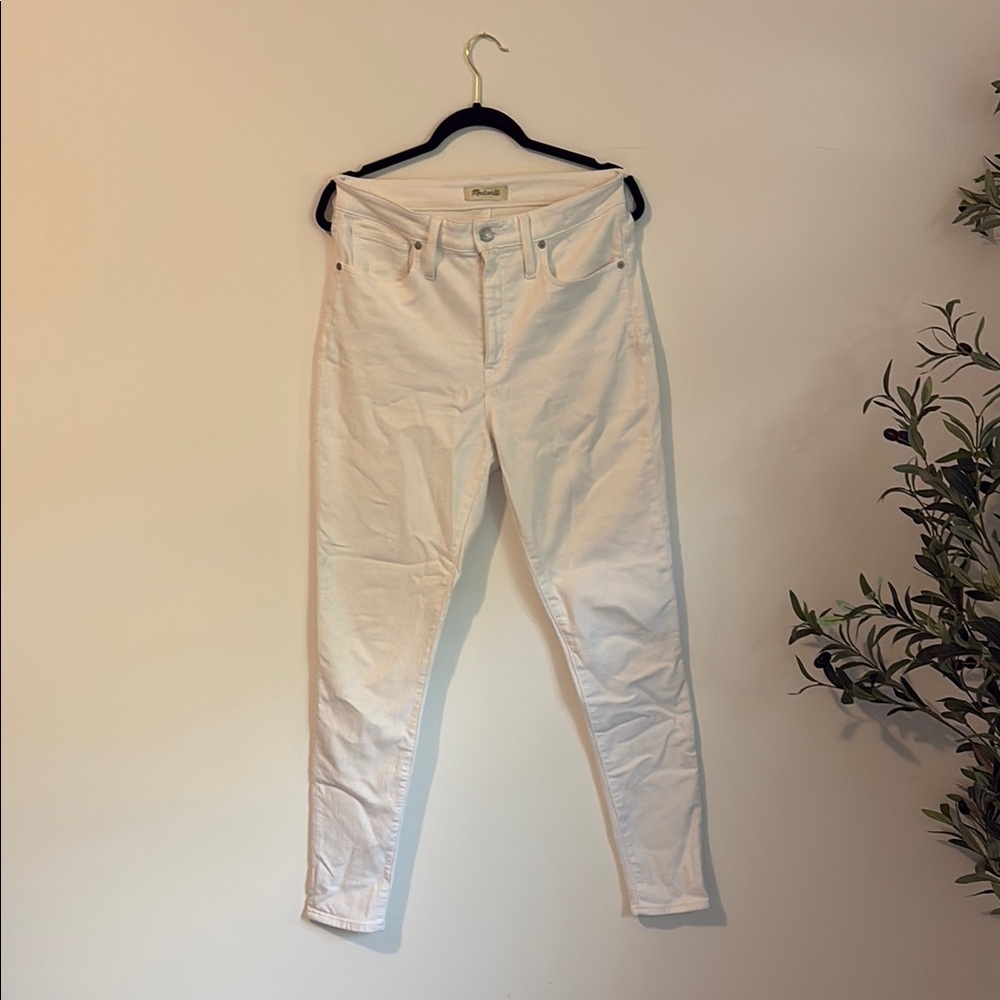 Madewell White Skinny Jeans